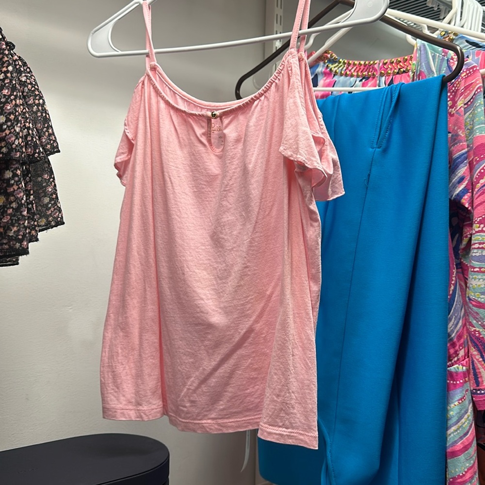 Lilly Pulitzer Keyhole Off the Peekaboo Shoulder Top